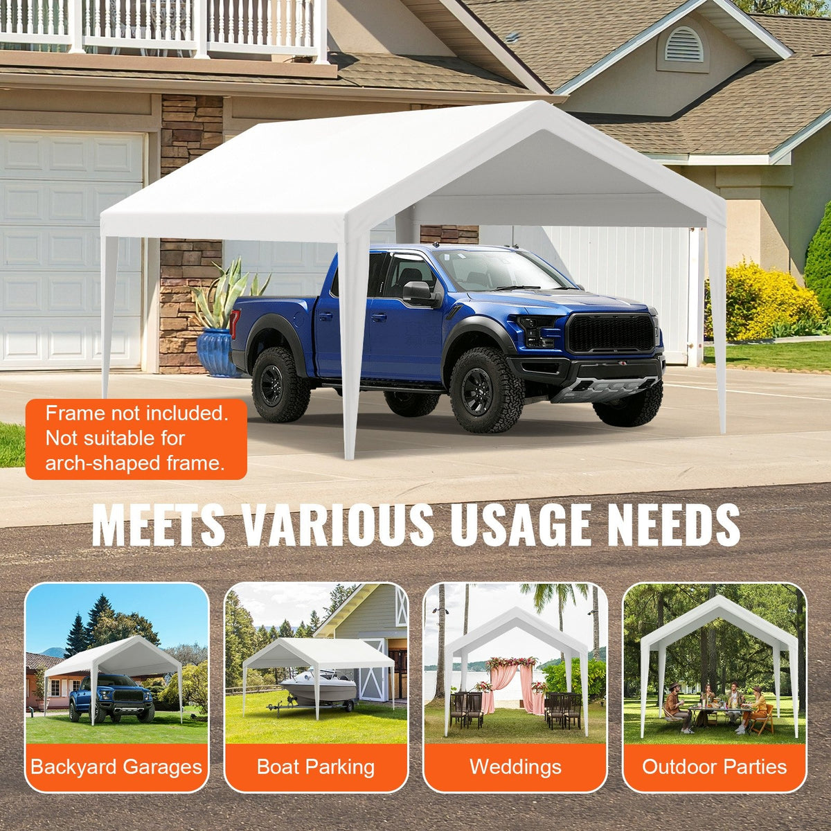 Náhradní kryt stříšky pro carport (610x304 cm)