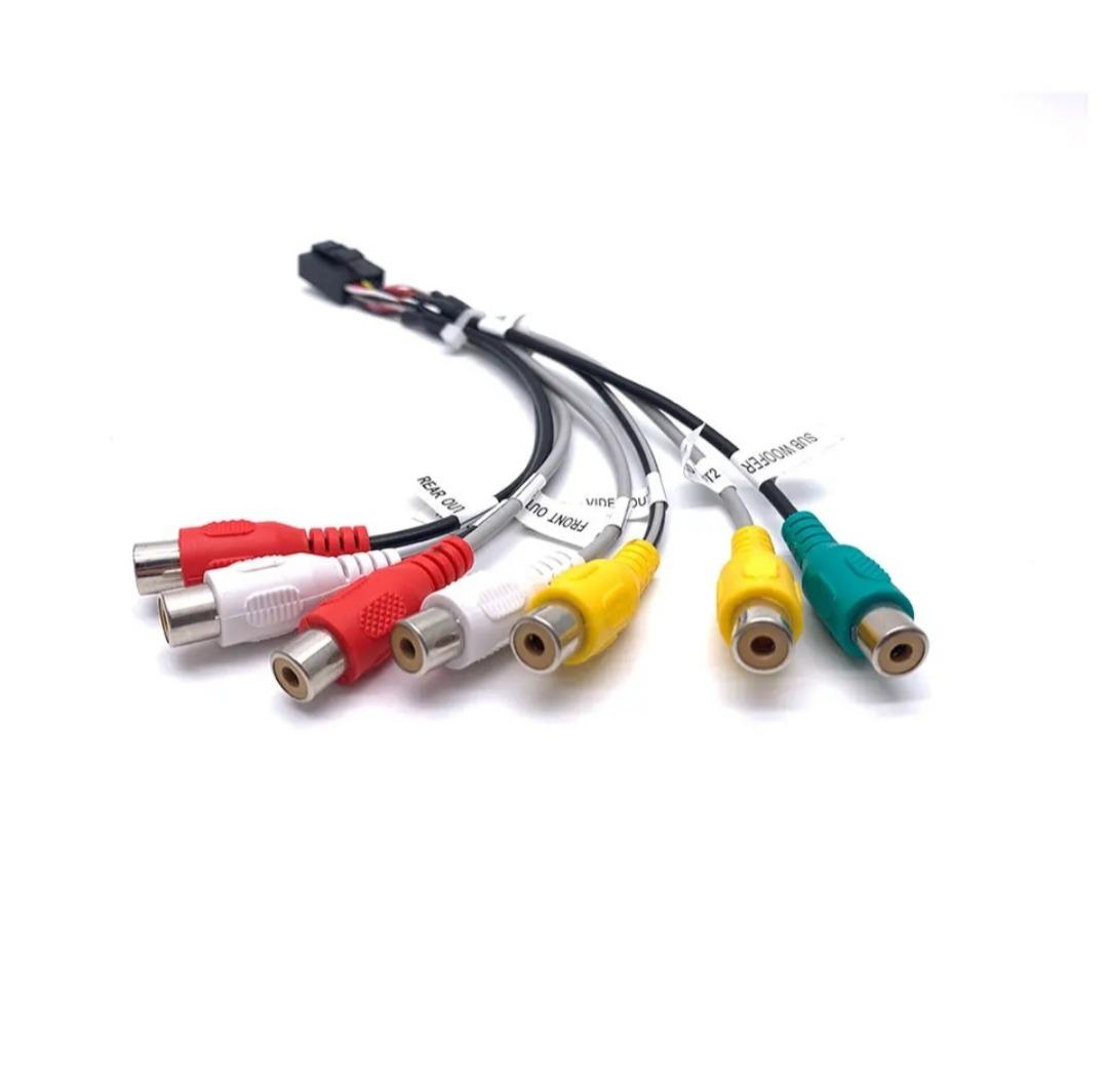14 PIN konektor pro autorádia, 7 RCA