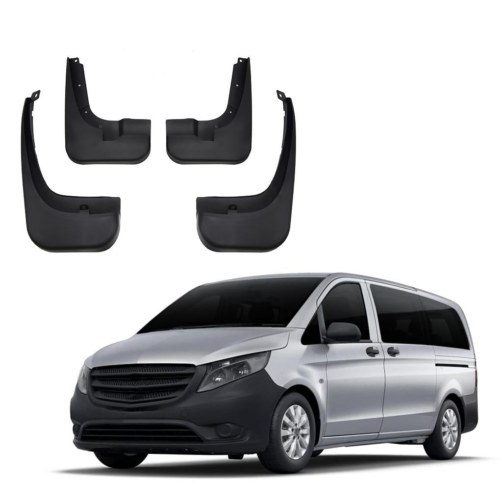 Zástěrky (lapače nečistot) Mercedes Vito W447 (2014–2020) – sada 4 ks přední + zadní