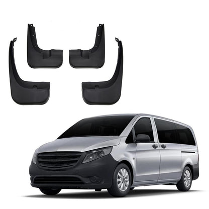 Zástěrky (lapače nečistot) Mercedes Vito W447 (2014–2020) – sada 4 ks přední + zadní