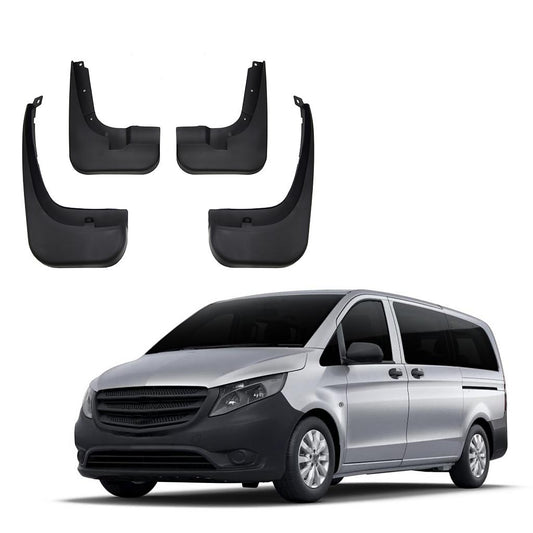 Zástěrky (lapače nečistot) Mercedes Vito W447 (2014–2020) – sada 4 ks přední + zadní