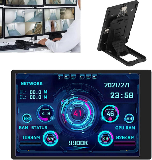 3.5" IPS přídavný displej k monitorování dat PC, se stojanem