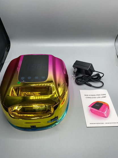 Profesionální 96 W LED UV lampa na nehty, bezdrátová, se senzorem a časovačem
