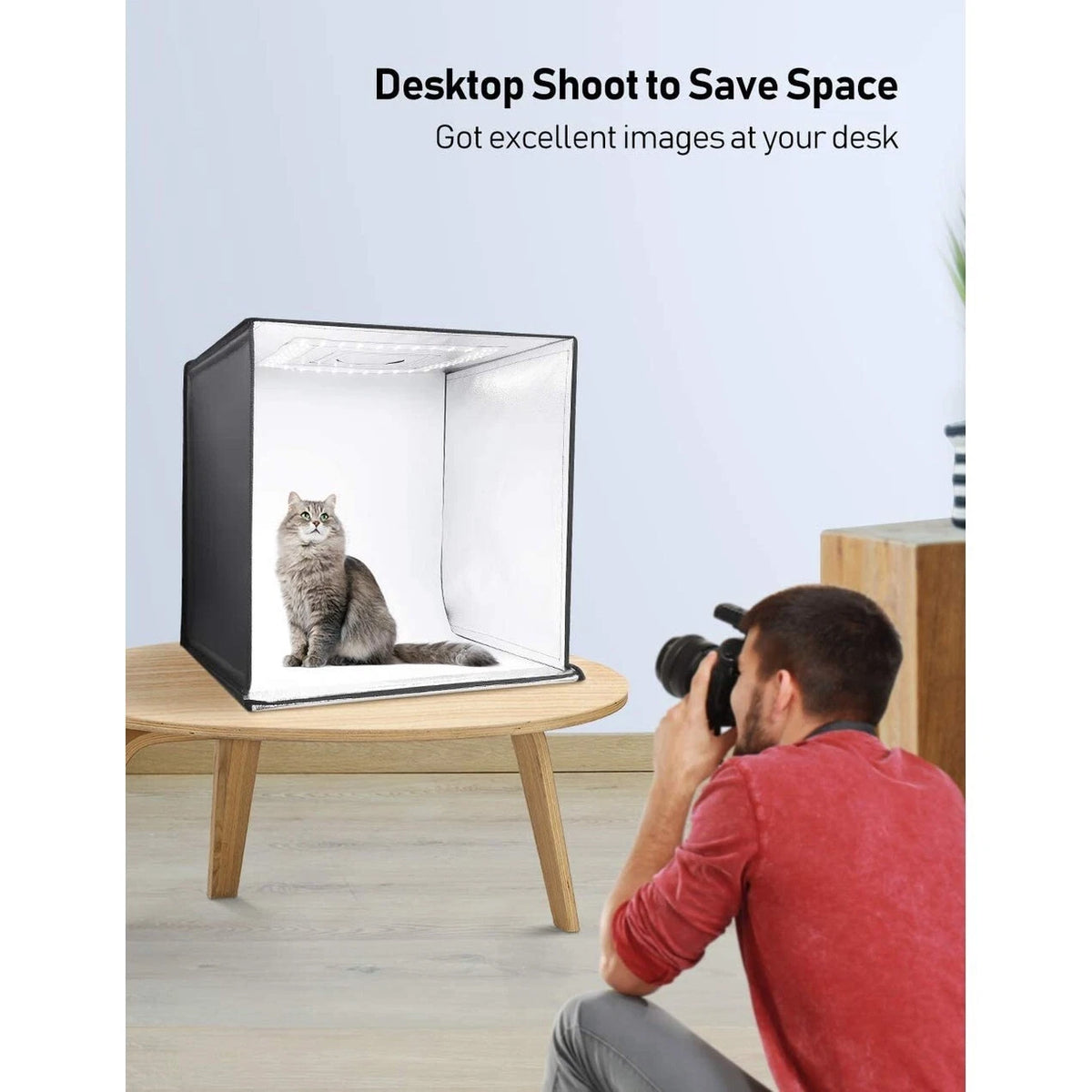 Nový fotografický stan 60x60x60 cm s LED osvětlením