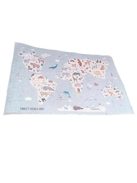 Dětský koberec Mapa světa 120 × 180 cm