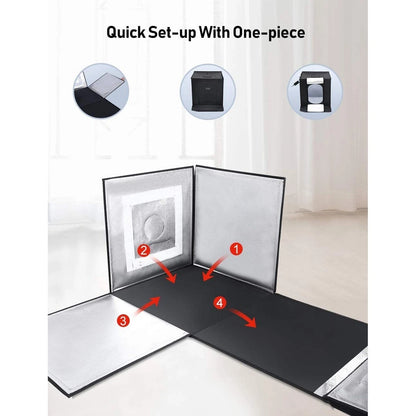 Nový fotografický stan 60x60x60 cm s LED osvětlením
