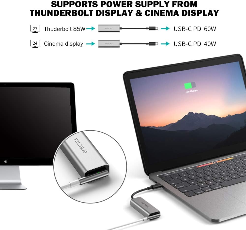ELECJET USB-C na MagSafe 1 & 2 adaptér pro MacBook a USB-C zařízení