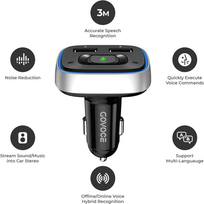 FM Transmitter pro přehrávání hudby přes Bluetooth