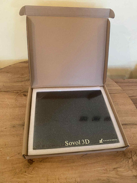 Skleněná tvrzená deska Sovol SV01 (30x25 cm)