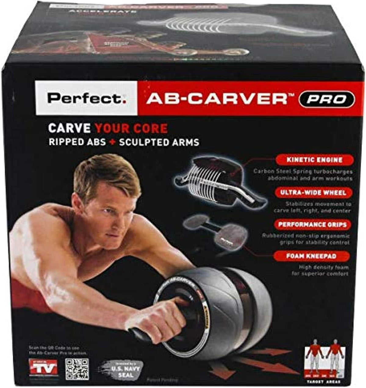 Posilovací kolečko AB-CARVER PRO se zpětnou pružinou