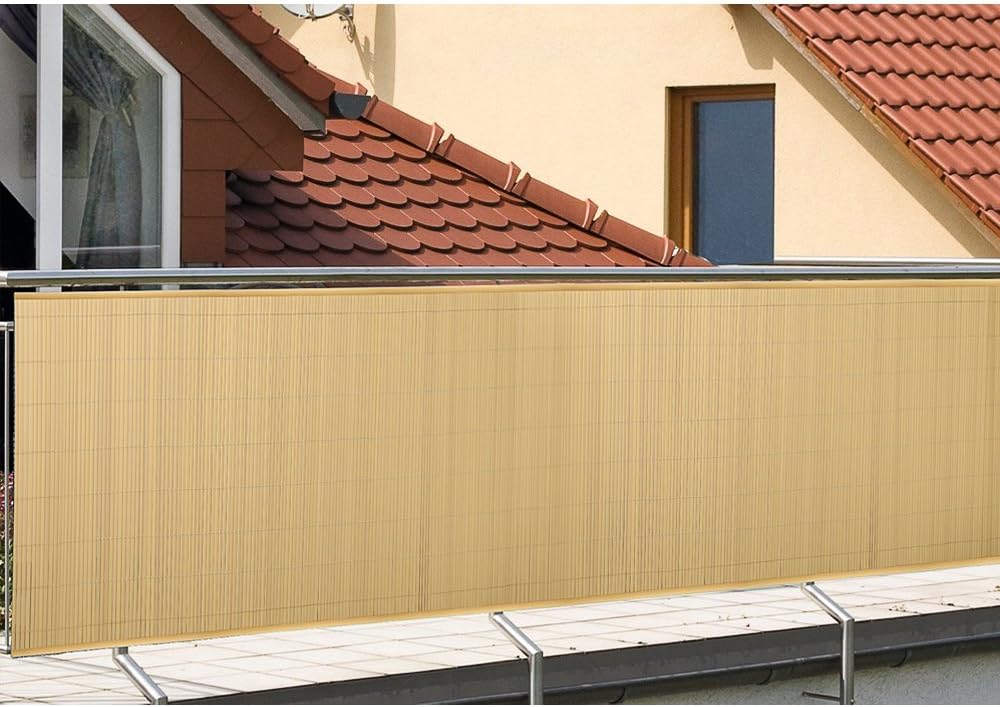 Plotová / balkónová zástěna 300x90 cm (béžová)