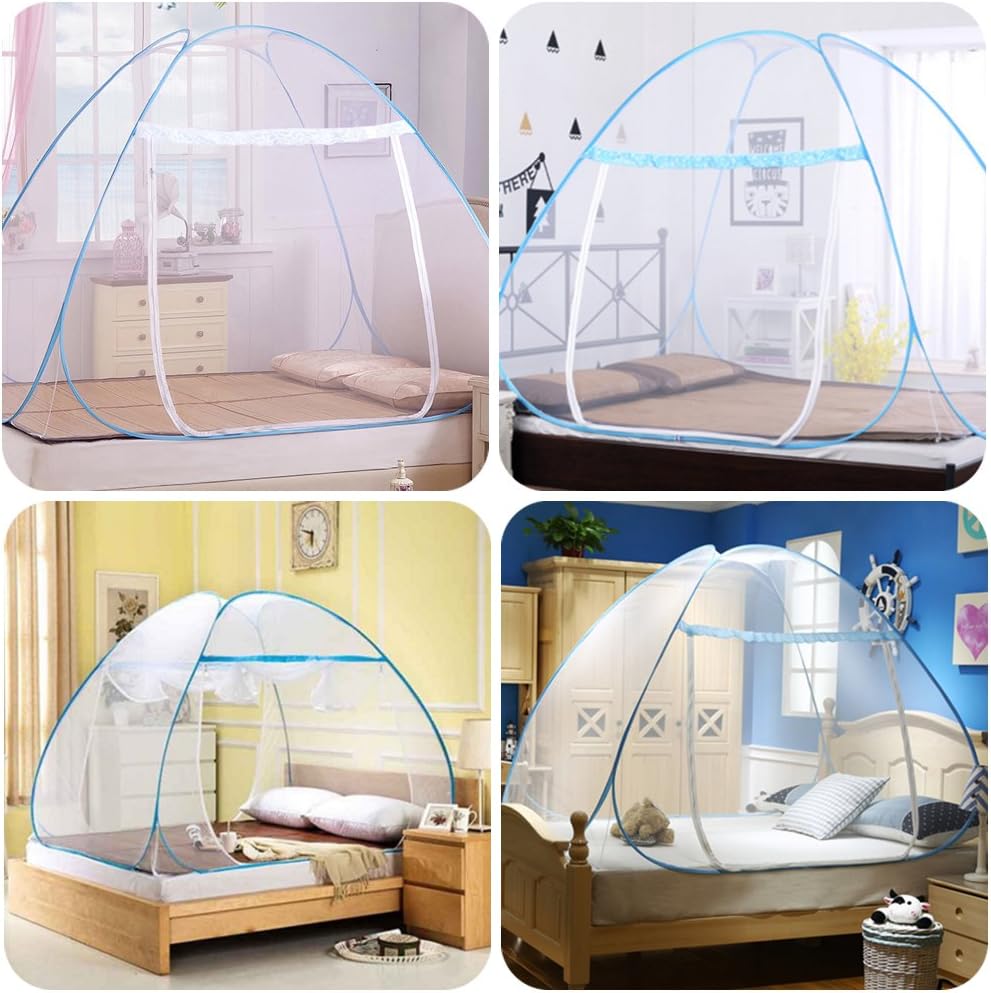 Pop-up moskytiéra 180×200×150 cm - modrá