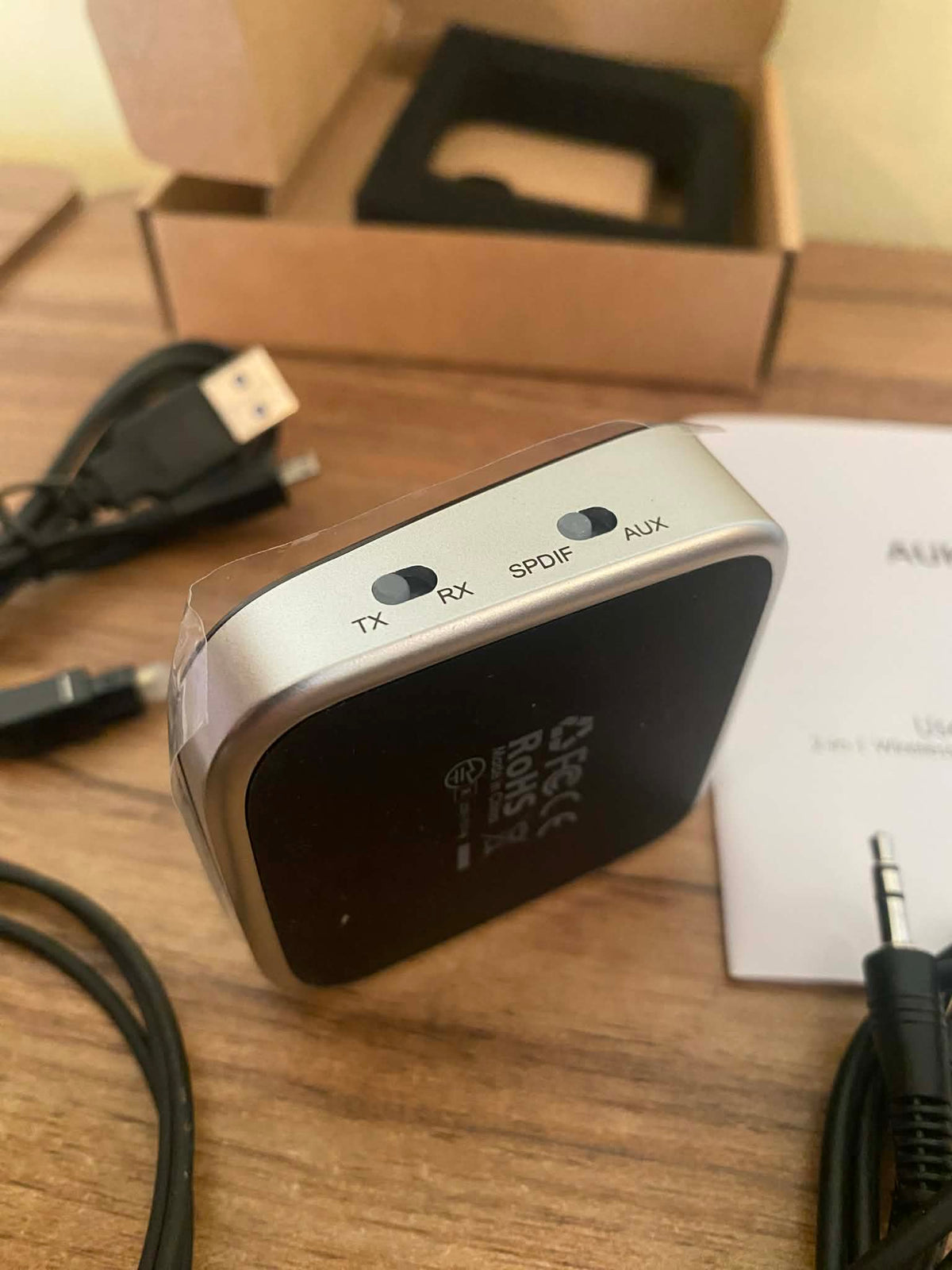 Receiver + transmitter (vysílač / přijímač 2v1) zn. Aukey