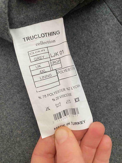 Tru Clothing pánský zimní kabát 4XL - šedý