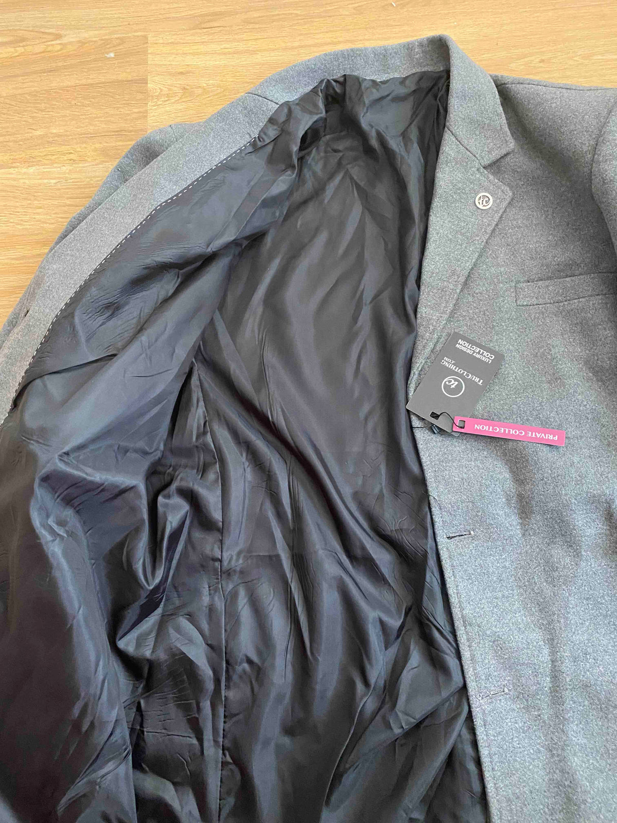 Tru Clothing pánský zimní kabát 4XL - šedý