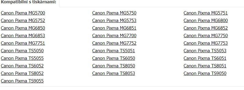 Canon PGI570XL + CLI571XL - kompatibilní sada 5 barev s čipem