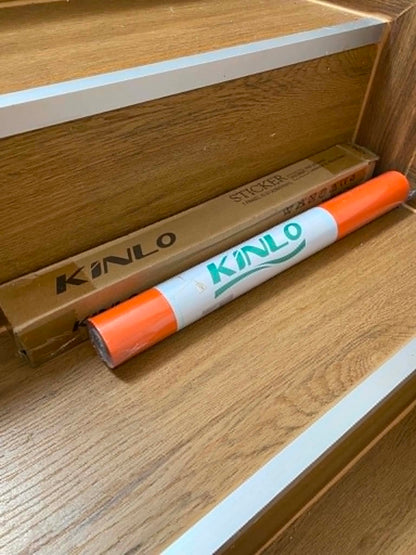 Samolepicí nábytková fólie Kinlo 500 × 41 cm - oranžová