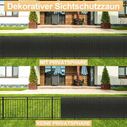 Plotová / balkónová zástěna - grafitová