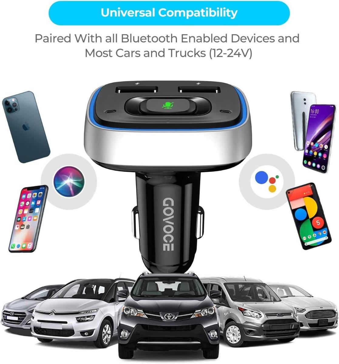 FM Transmitter pro přehrávání hudby přes Bluetooth