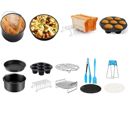 12-dílná sada příslušenství pro horkovzdušnou fritézu
