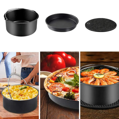 12-dílná sada příslušenství pro horkovzdušnou fritézu