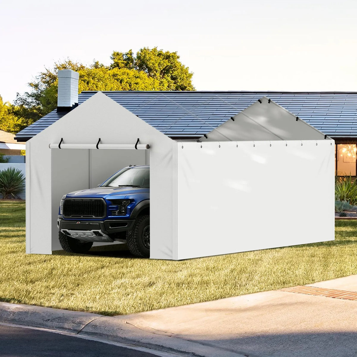 Náhradní potah na carport – 3 × 6 m, voděvzdorný a UV-ochrana, bez rámu