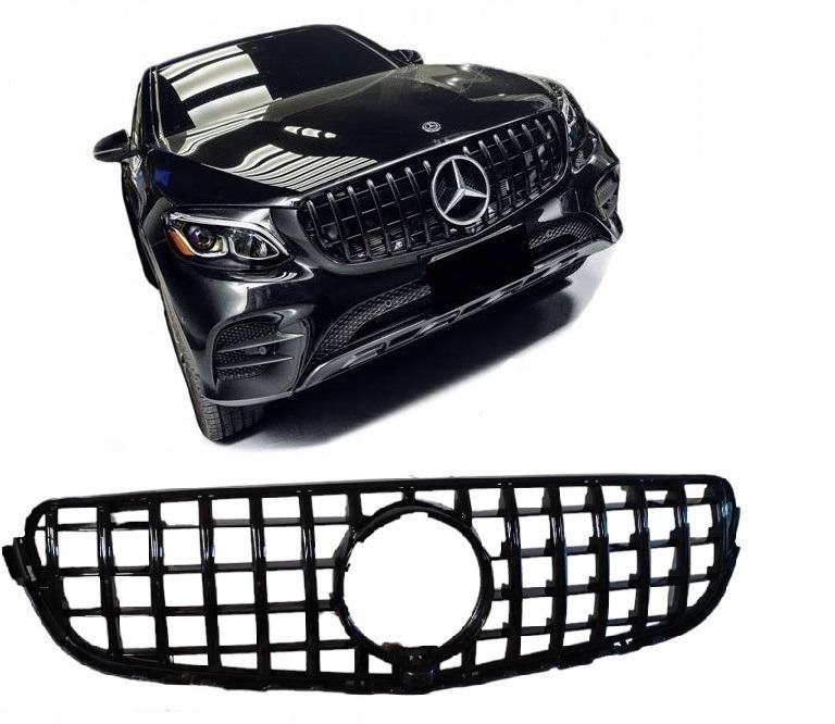 Maska Mercedes GLC X253 / C253 černá lesklá