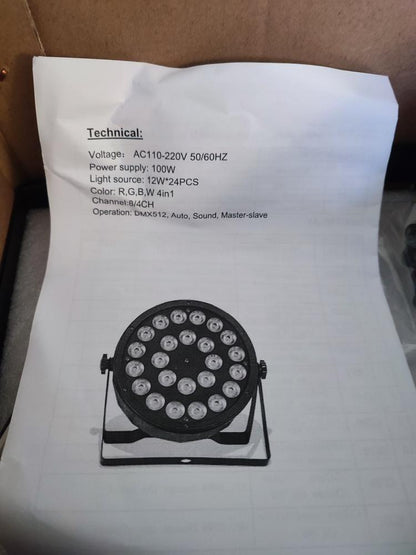 PAR LED reflektor 24×12W