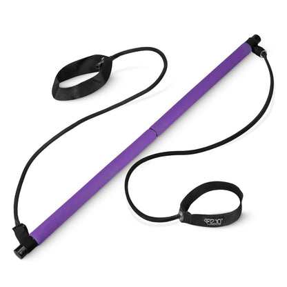 Pilates posilovací tyč s odporovou gumou