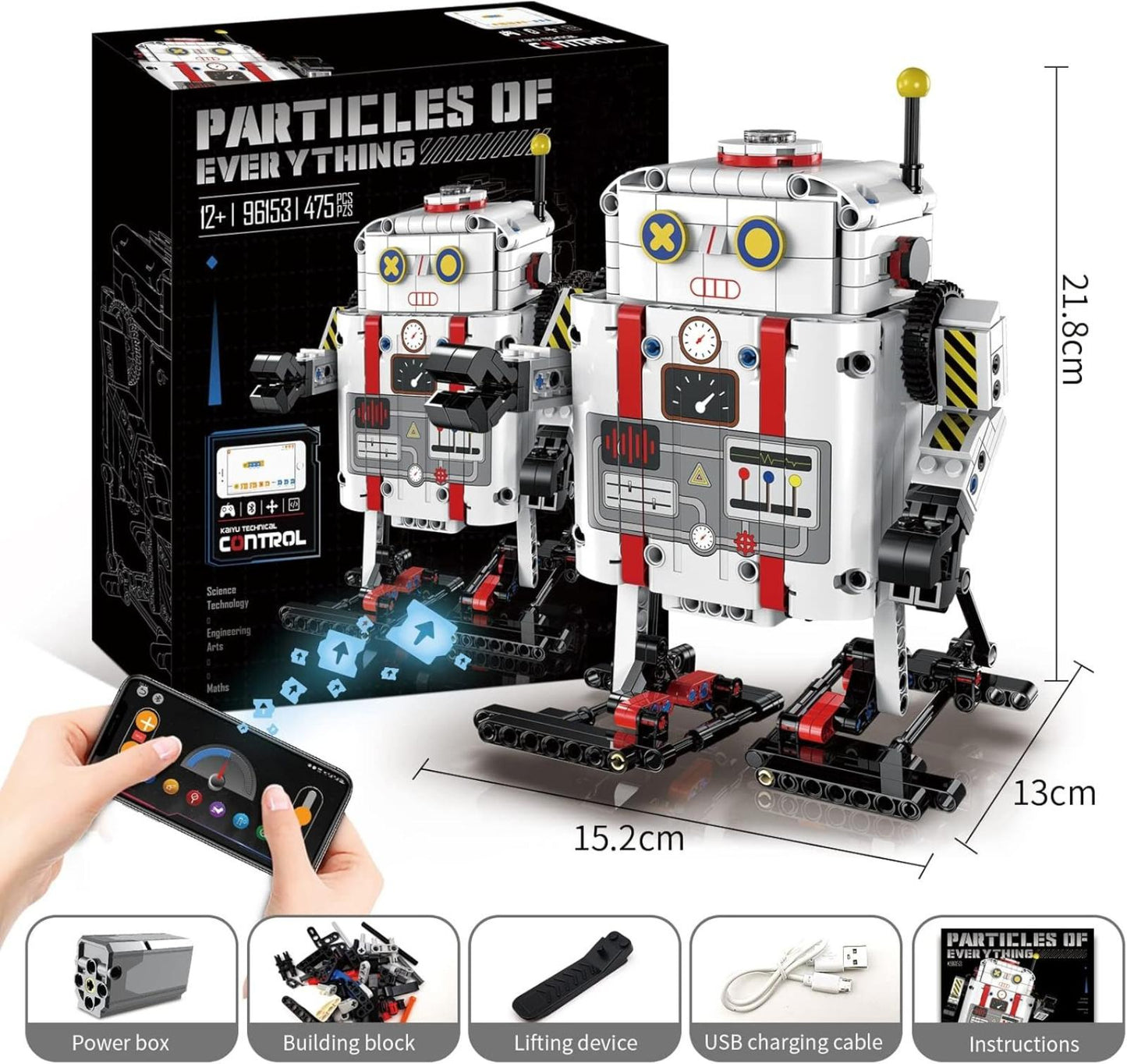 Programovatelná RC stavebnice (robot) - 475 dílků