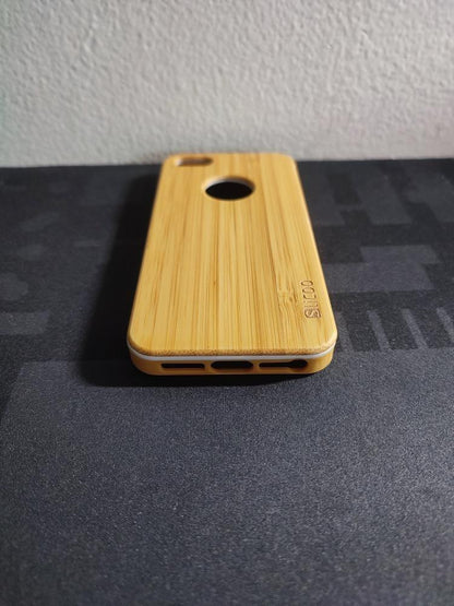 Světle hnědý kryt pro iPhone SE - přírodní bambus