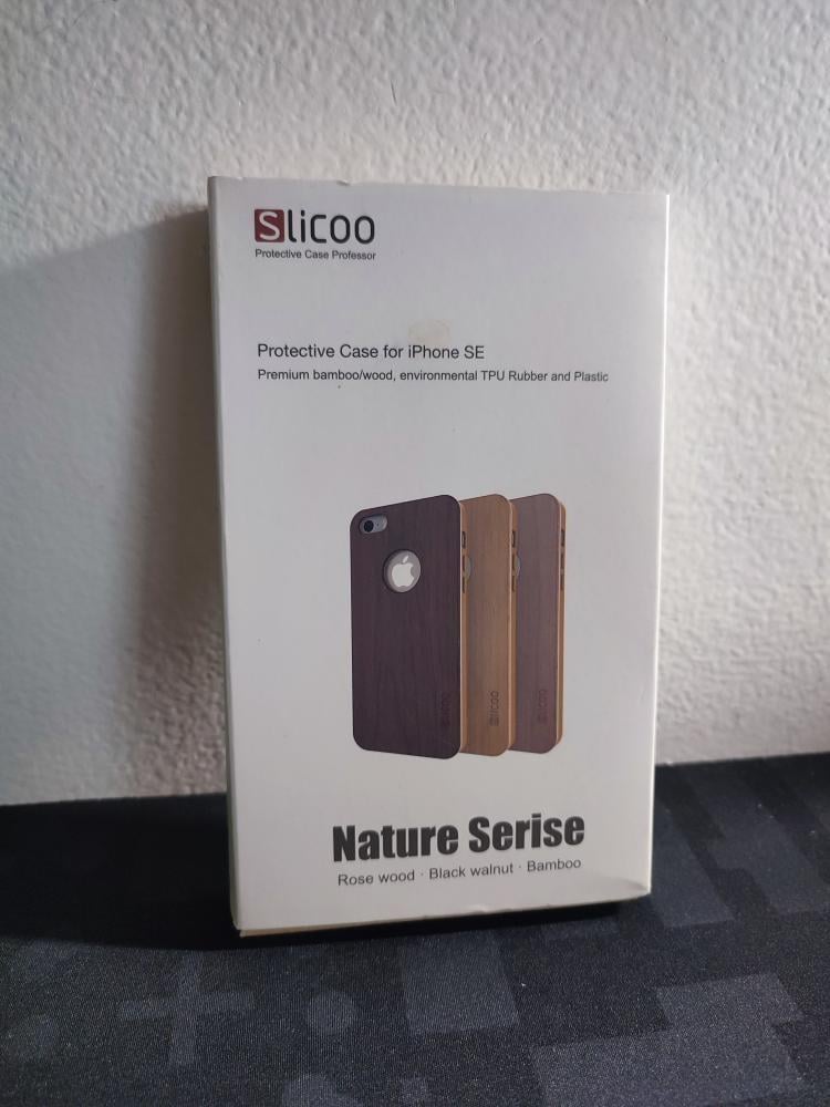 Světle hnědý kryt pro iPhone SE - přírodní bambus