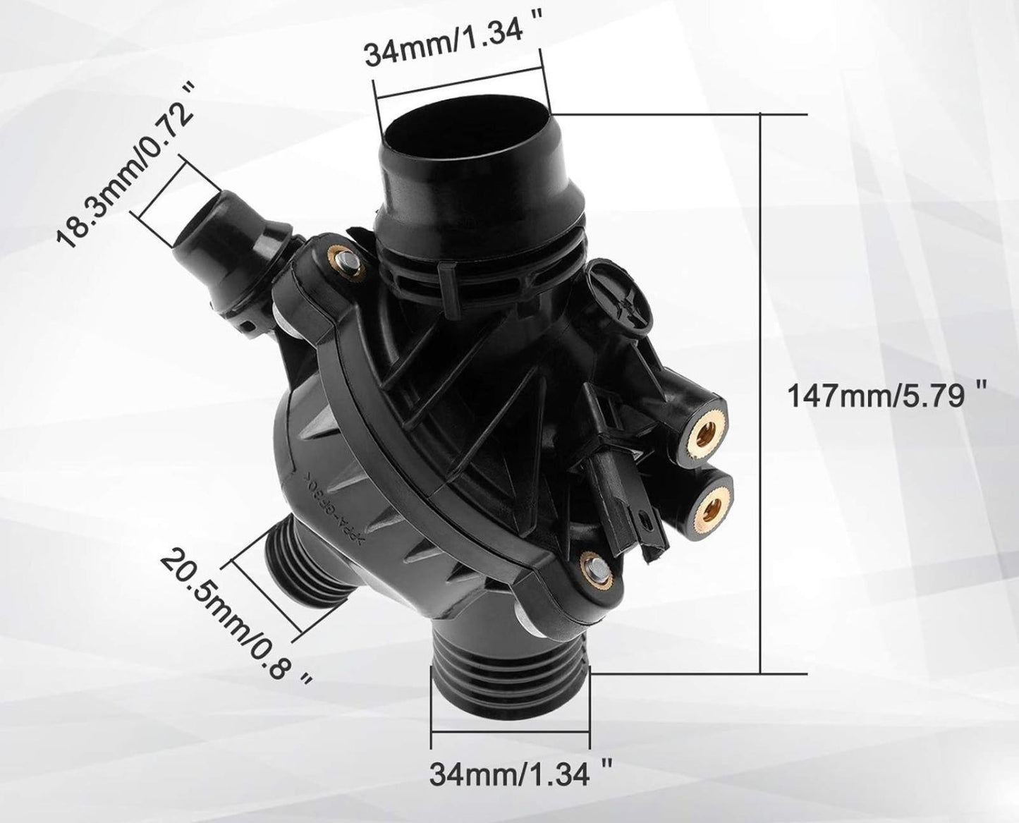 Termostat s pouzdrem BMW E60, E61, E82, E88, E90, E92, E93,F01 a další