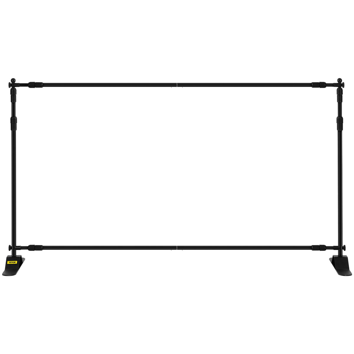 Nastavitelný stojan na pozadí 240 × 240 cm, černý