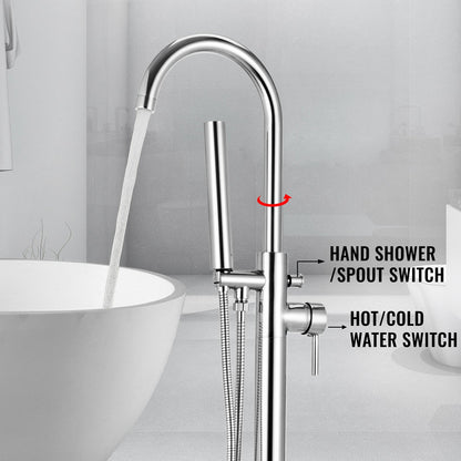 Volně stojící vanová baterie 116 cm
