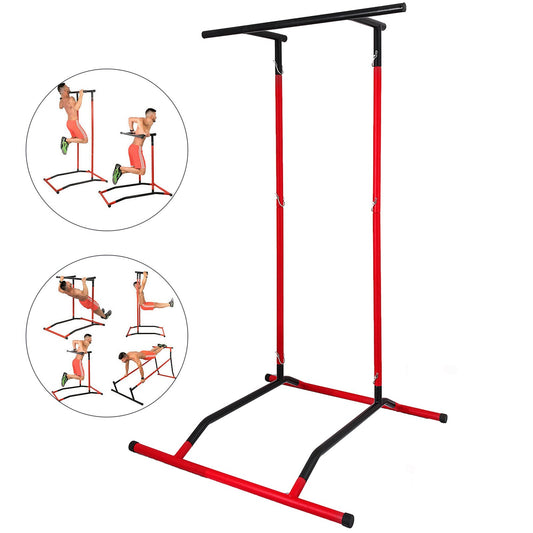 Multifunkční posilovací věž, nosnost 100 kg, černo-červená