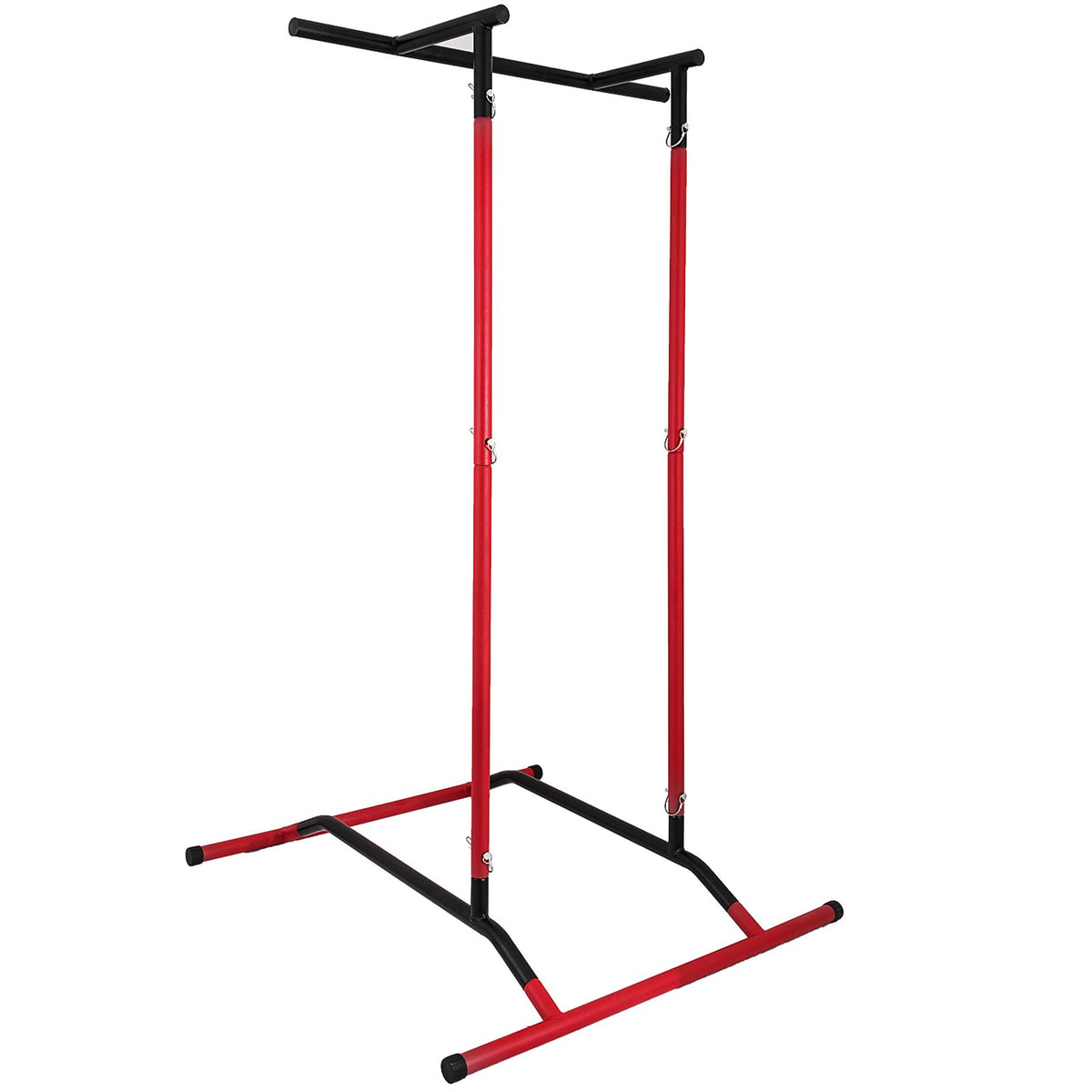 Multifunkční posilovací věž, nosnost 100 kg, černo-červená