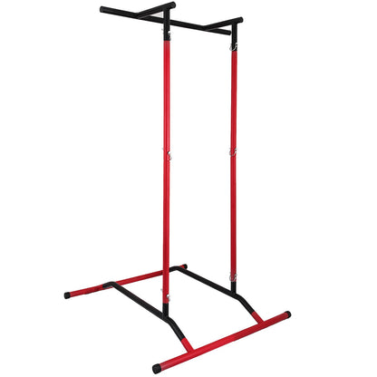 Multifunkční posilovací věž, nosnost 100 kg, černo-červená
