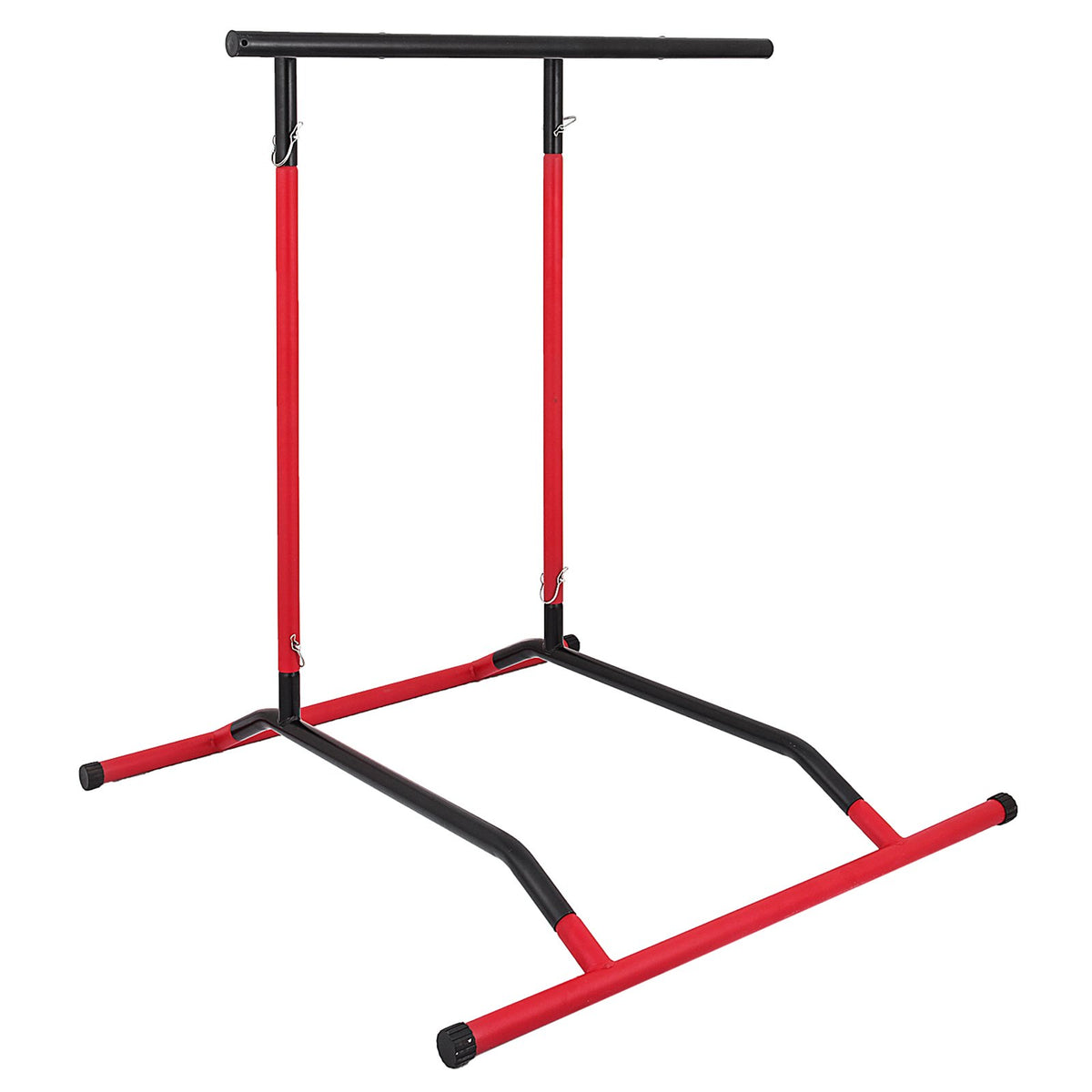 Multifunkční posilovací věž, nosnost 100 kg, černo-červená