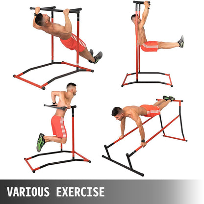 Multifunkční posilovací věž, nosnost 100 kg, černo-červená