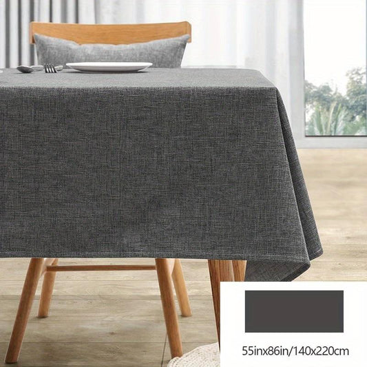 Voděodolný polyesterový ubrus 140 × 180 cm – šedý