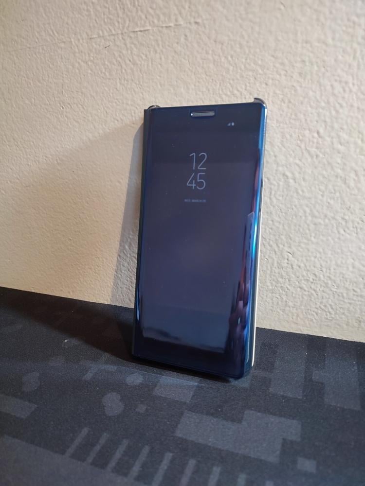 Zrcadlový kryt pro Samsung Galaxy Note 8 - modrý