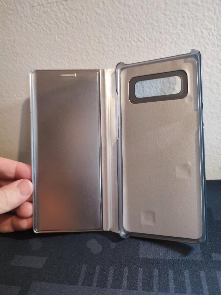 Zrcadlový kryt pro Samsung Galaxy Note 8 - stříbrný